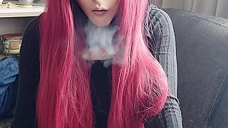 Adorable Alt Girl smoking a cig (ask me for full vid)