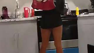 Slim Petite Ebony Milf Teasing for a Fuck