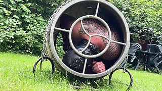 Predicament - Endurance - Slave Locked in Barrel Used as Human Toilet (233)