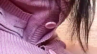 Quick Lesbian Sex in the Kitchen with a Strap-on