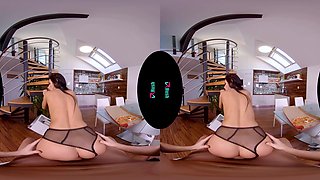 I Hope You Brought Some Pizza - Brunette Pornstar Pov