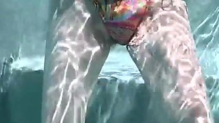 Over/underwater Pool Shots and a Long, Slow-mo Outdoor Shower