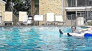BBW Nurse Vicki Play Time in the Pool with Handsome Harry