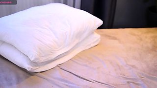 Blonde tight pussy babe solo toy fun in glamour masturbation