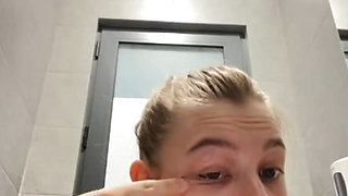 Squirting in the changing room