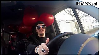 Black Sophie Picked Up For Valentines Day Sex In The Bus