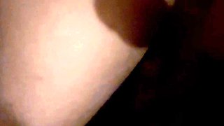 Big ass brunette MILF amateur in sexy black pantyhose