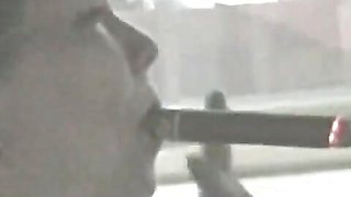 Huge cigar in the car