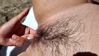 Nudists Pussy Leaks on the Beach