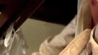 Sexy maid in latex and stockings is fucked by the nasty boss of the house