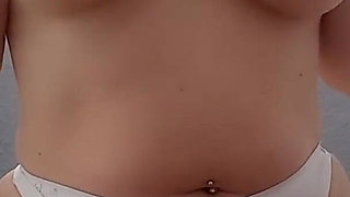 Curvy MILF Playing with Her Tits