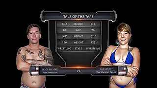 Madison Sky Vs Jason Michaels Rough Wrestling Match