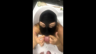 Piss Whore Crazywifeslut Trying Piss, Facefucked and Fisting in Bathroom