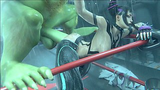 Gifdoozer Juri X Blanka Intense Anal Sex: Hot, Hardcore Fucking with Sweet, Gaping Ass and Intense Pleasure