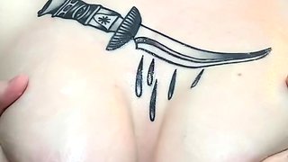 Big boob brunette masturbates on webcam