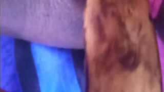 Fucking My Black Hairy Pussy with a Banana Load Moaning Orgasms