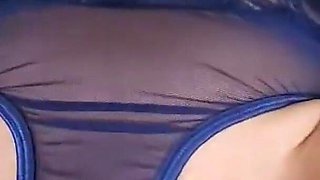 Masturbating in My Blue Lace Lingerie.