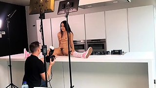 Stunning babes enjoy casting