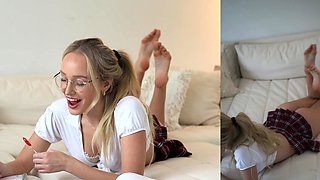Tutor Me School Girl Fuck W Swallow   GwenGwiz