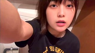 A sober female college student who masturbates while smelling the smell of a mans dick and pee in a karaoke boys tour