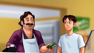 Busty anime mom with a sultry voice tells a steamy story