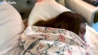 The Guy Decided To Fuck The Sleeping Stepmother In The Pussy In Bed With Sasha Paradise