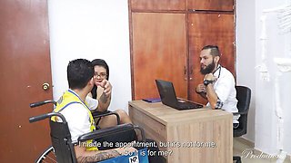 Delicate lass at cuckold trailer