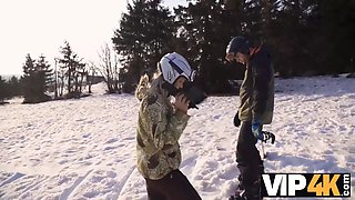 Vip4k. frolicking with his "ski" pole
