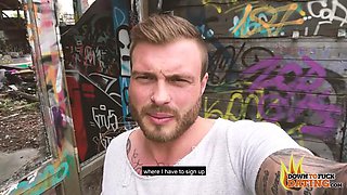 PublicSexDate - HUGE FAKE TITS TATTOOED MILF JULIA EXCLUSIV FUCKS HER DATE IN PUBLIC: Porn