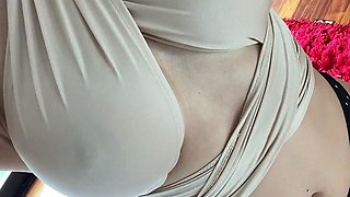 Big boobs milf masturbates with her dildo