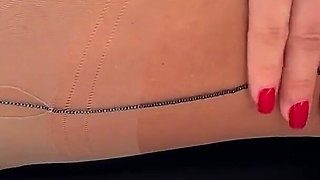 Feet Tease & Cum on Feet in Cervin Nylons