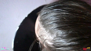 Girlfriend Sucks Condom off Stranger at Glory Hole