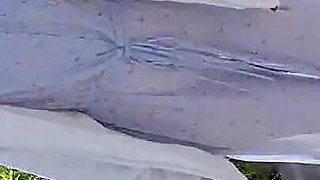 Chu Married Woman Training Mayu No73 Aquarium Exposure Date in a Nude Sheer Dress