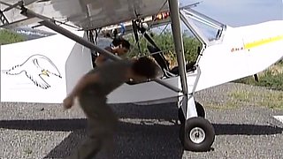 The Pilot Wants to Screw Jennifer in the Ass so They Make It Happen - Private Porn Sex Videos