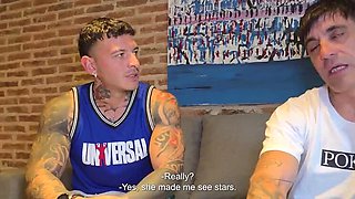 Hot Latina Teen Shares Her Big Ass with Dad and Friends - Amateur Foursome Anal Creampie