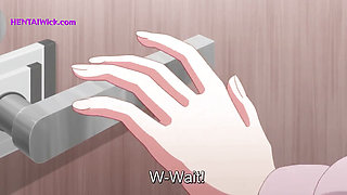 We are Having Sex with my Roommate, my Girlfriend knocks on the Door.. - Uncensored Hentai