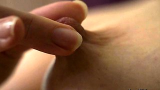 Busty British housewife masturbates