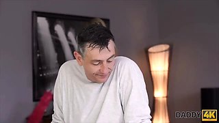 STEP DADDY4K. Guy missed how his father fucks his gf