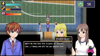 Dominant female at Femdom University makes her footslave obediently lick muddy socks