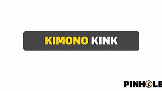 Karate cutie takes dick in her ass in front of an audience