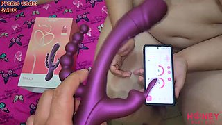 My holes are perforated with TRILUX, the App-Controlled Rabbit Vibrator from Honey Play Box