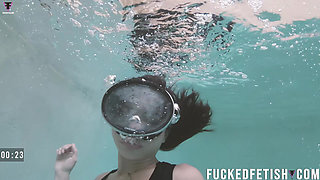 HD Cute Mermaid Underwater Pool Fins Masturbation Mask
