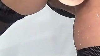 Pissing Babe in Nylon