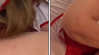 Granny Nurse Gives Great Blowjob Therapy