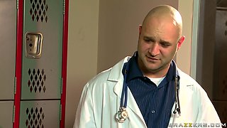 Sexy Doctor Takes Advantage Of Male Nurse With Andy San Dimas, Keiran Lee - Brazzers