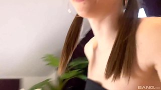 Steamy Slim Cutie With Round Titties - Kate Quinn - Surprises Her BF With Mind-blowing Dick Riding