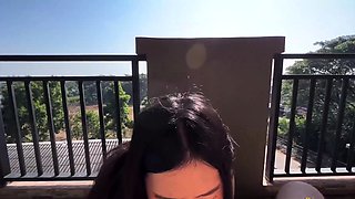 JohnTronX- Outdoor Blowjob from crazy busty Thai Babe