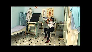 Beautiful Young Latina Fucked and Cummed in Mouth by Gynecologist's Huge Cock