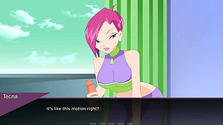 Fairy Fixer JuiceShooters - Winx Part 33 fuck Stella in the shower and handjob Tecna by LoveSkySan69