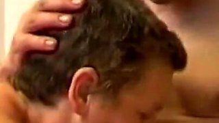 Sick straight cock fucks an old housewife
